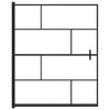 vidaXL Shower Enclosure ESG 45.7"x55.1" Black - 3 of 4