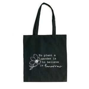 City Creek Prints Believe In Tomorrow Canvas Tote Bag - 15x16 - Black - 1 of 2