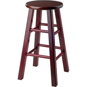 Winsome  Ivy 24 Counter Stool Rustic Maroon w/ Walnut Seat - 1 of 1
