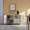 NicBex Accent Buffet Cabinet with Storage Modern Sideboard Cabinet Console Table with 3 Doors and Removable Shelves for Living Room - 2 of 4