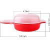 Itopfox Microwave Egg Cooker Set of 2, Fast 1-Minute Egg Maker for Omelets, Sandwiches, and More, Non-Stick & Dishwasher Safe - 2 of 4