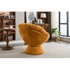 orange Oversized swivel armchair, 360 degree swivel bucket chair, suitable for living room and bedroom - 2 of 4