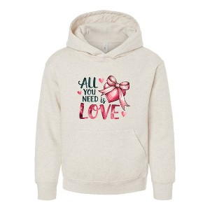 The Juniper Shop All You Need Is Love Coquette Youth Graphic Hoodie - 1 of 3