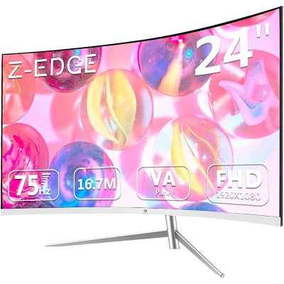 Z-EDGE U24C 24" Curved Monitor, Full HD (1920x1080)  Eye-Care Technology, U24C 178° Wide View Angle, VGA+HDMI
