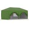 Folding Tent 6-Way Cloth 3m x 6m 210D Oxford Cloth Silver-Coated Outdoor Portable Camping Tent Large Canopy Tent with Screen Windows and Zippers - 2 of 4