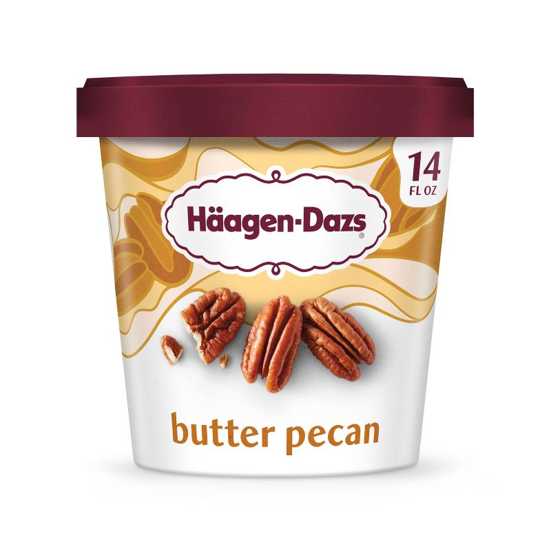 Haagen Dazs Butter Pecan Ice Cream - 14oz, 1 of 7