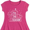 Girls' - Barbie - Holidays & Christmas Fit & Flair Cap Sleeve Dress - 2 of 3