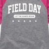 Girls' - Instant Message - Field Day Let The Games Begin Shirt Tail Raglan Graphic T-shirt - 2 of 4