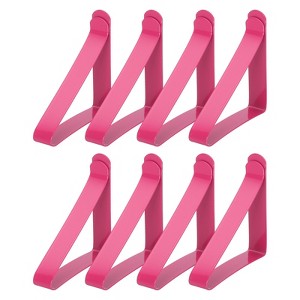 Unique Bargains Stainless Steel Windproof Anti-Rust Tablecloth Clips 8 Pcs - 1 of 4