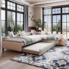 Modern Upholstered Twin Daybed with Rolling Casters, Space‑Saving Trundle Bed for Teen Bedroom or Studio Apartment – The Pop Home - 3 of 4