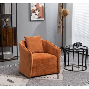 CIPACHO Mid Century Modern Accent Chair with Wood Frame, Upholstered,Swivel Chairs For Living Room Chairs with Waist Cushion - 1 of 1