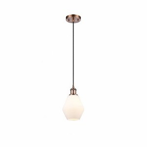 Cindyrella - 1 Light Cord Hung Mini Pendant In Industrial Style-10 Inches Tall and 6 Inches Wide - 1 of 1