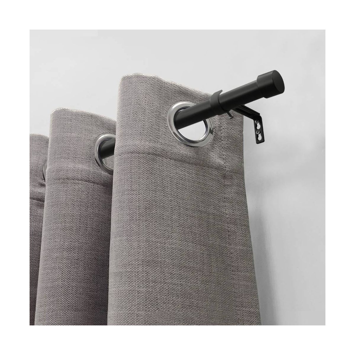 Decorative Drapery Curtain Rod with End Cap Finials - Lumi Home Furnishings - thumbnail 7