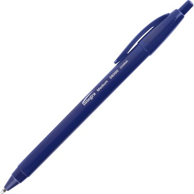 Integra Ballpoint Pens Retractable Medium Point Blue Barrel/Ink 38090