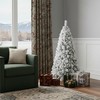 HomeRoots 5' Full Flocked Pine Christmas Tree - 2 of 4