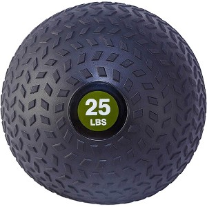 Fitvids 25 Pound Weighted Medicine Ball for Home Gym Training and Fitness, Green - 1 of 4