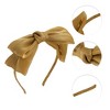 Unique Bargains Exquisite Gauze Shiny Silk Bow Headband 1 Pc - 3 of 4