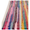 Unique Loom Chindi Cotton Collection Area Rug - Avani (6' 1" x 9' Rectangle Multi/Black) - 4 of 4