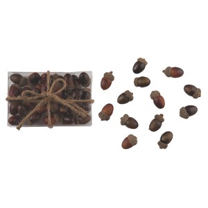 Transpac Natural Material 6.3 in. Brown Harvest Acorns with Box Display - 1 of 2