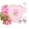 The Juniper Shop Colorful Checkered Smiley Face Toddler Short Sleeve Tee - 2 of 2