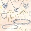 Hollywood Sensation Heart Necklace Cubic Zirconia Crystal - 3 of 4
