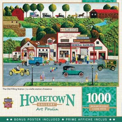 MasterPieces Hometown Gallery The Old Filling Station - Gas Station 1000 Piece Jigsaw Puzzle by Art Poulin