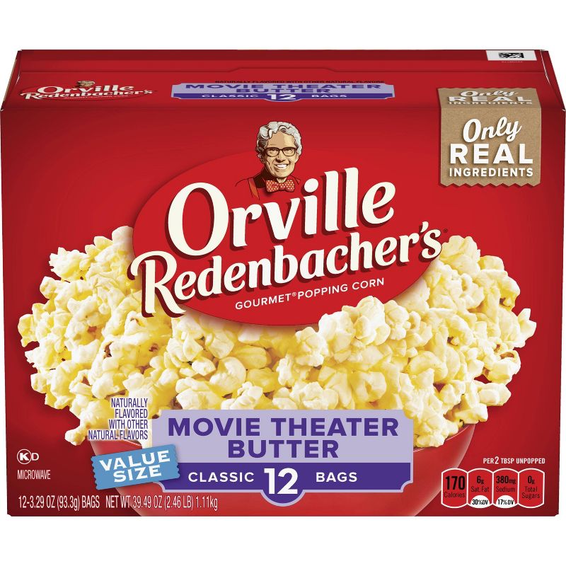 Orville Redenbacher&#39;s Movie Theater Butter Microwave Popcorn - 12ct, 1 of 6