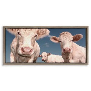 Stupell Industries Three White Cows, 25" x 11" - 1 of 4