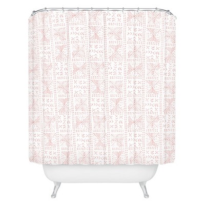 Mosaic Shower Curtain Pink - Deny Designs