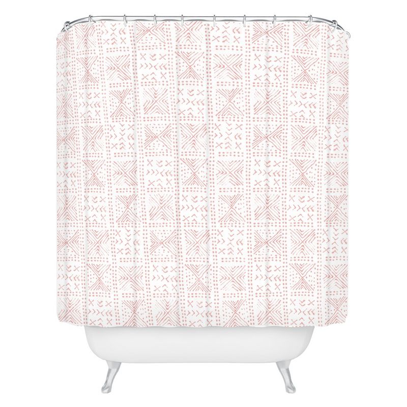 Mosaic Shower Curtain Pink - Deny Designs, 1 of 6