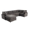 NicBex Modern 100.4" Sectional Sofa Modular U Shape Sofa Couch with Removable Ottoman for Living Room Apartment - 4 of 4