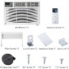 8000 BTU Window Air Conditioner with WiFi, Ideal for Bedrooms & Small Rooms, 115V, White - Remote Control, App Control, 3 Fan Speeds, Quiet Operation - 2 of 4