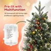 3ft Pre-Lit Christmas Tree with 78 Lights, 8 Modes, Red Berries and Sleigh Base, Tabletop Décor - 4 of 4