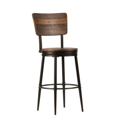 Jennings Barstool Distressed Walnut - Hillsdale Furniture