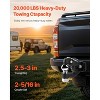 VEVOR Pintle Hook, 20000 lbs Towing Capacity,Trailer Hitches Receiver Hook Combination 2-5/16-inch Hitch Ball,Fits 2.5 to 3-inch Lunette Ring, Black - 3 of 4