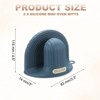 Unique Bargains Heat Resistant Mini Silicone Oven Mitts for Air Fryer Kitchen Cooking 2 Pcs - 2 of 4