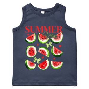 The Juniper Shop Watermelon Chart Summer Vibes Toddler Tank - 1 of 4