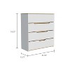 XIYUYEU 4 Drawers Dresser for Bedroom,Modern Dresser with Versatile Design,Dressers for Kids Room,Living Room,Entry and Hallway,Black/White - 3 of 4