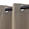 Classic Linen Design Room Darkening Semi-Blackout Curtains, Set of 2 by Blue Nile Mills - 2 of 4