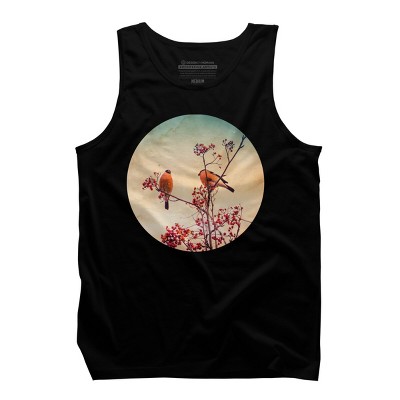 Men's Design By Humans Bullfinch eat rowan By AnnArtshock Tank Top