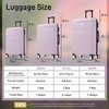 Lyngins 3-Piece Hardshell Luggage Set – 20" Carry on Luggage, 24" & 28" Spinner Suitcases with Handle Password Lock, 360° Silent Double Wheels - 2 of 4