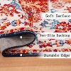Area Rug Vintage Bohemia Large Persian Non-slip Washable Rug For Living Room Kitchen Bedroom Living Room Flower Design Amber - 4 of 4