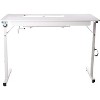 SewingRite SewStation 101 Portable Folding Sewing Table with Steel Legs, White - Perfect for Home, Office and Business - 2 of 4