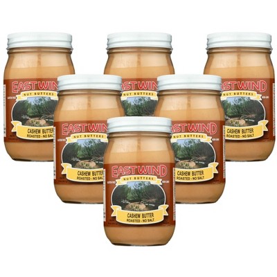 East Wind Roasted Cashew Nut Butter - 6 pack, 16 oz
