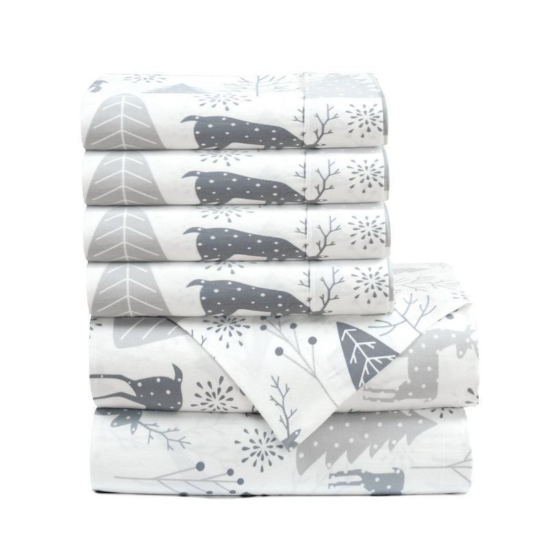 370 Thread Count Wonderland Soft Flannel Sheet Set - Lush Décor, 6 of 7