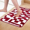 REGALWOVEN Geometric Patterns Soft Absorbent Quick Dry Machine Washable Bath Mat 1 Pc - 2 of 4