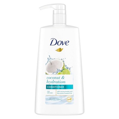 Dove Nourishing Secrets Conditioner with Pump for Dry Hair Coconut and Hydration with Lime Scent - 25.4 fl oz