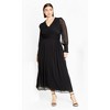Women's Plus Size Selena Maxi Dress - black | CITY CHIC - 3 of 4