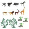 Aurora Toys Small Mini Safari Play Figures Habitat Timeless Set Multicolor 6" - 2 of 4