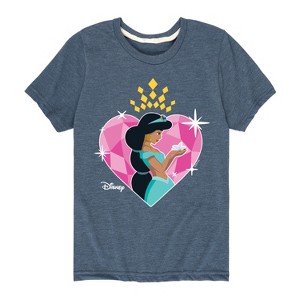Girls' - Disney Princess - Jasmine Short Sleeve Graphic T-Shirt - 1 of 4